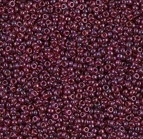 15/0 Cranberry Gold Luster Miyuki Glass Seed Beads, 313
