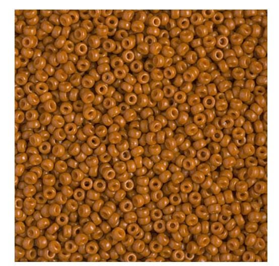 11/0 Duracoat Opaque Persimmon, Miyuki Seed Bead, 4458-10 grams