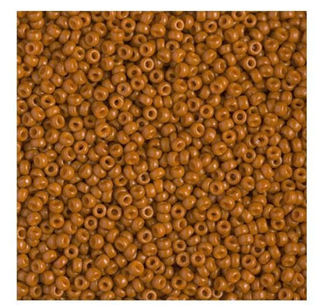 11/0 Duracoat Opaque Persimmon, Miyuki Seed Bead, 4458-10 grams