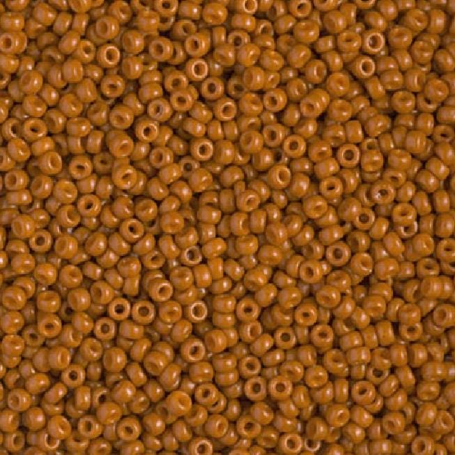 11/0 Duracoat Opaque Persimmon, Miyuki Seed Bead, 4458-10 grams