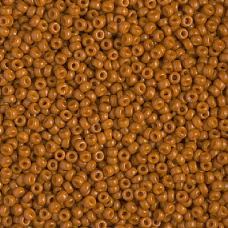 11/0 Duracoat Opaque Persimmon, Miyuki Seed Bead, 4458-10 grams