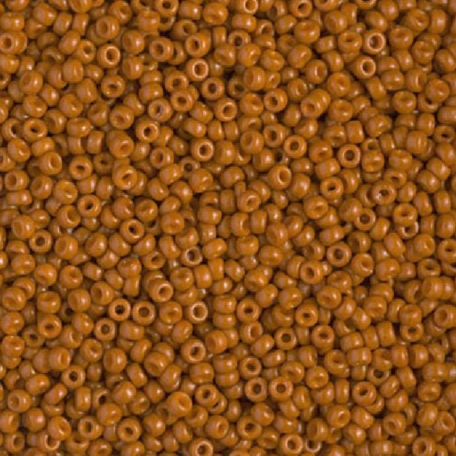 11/0 Duracoat Opaque Persimmon, Miyuki Seed Bead, 4458-10 grams