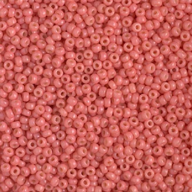 11-4464 Duracoat Dyed Opaque Lt Watermelon, Miyuki Seed Bead, 11/0