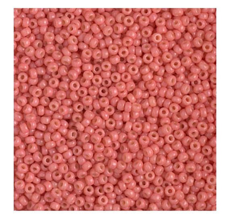 11-4464 Duracoat Dyed Opaque Lt Watermelon, Miyuki Seed Bead, 11/0