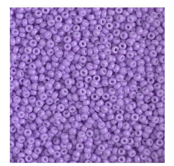 11/0 Duracoat Dyed Miyuki Seed Bead, Opaque Light Purple, 4488