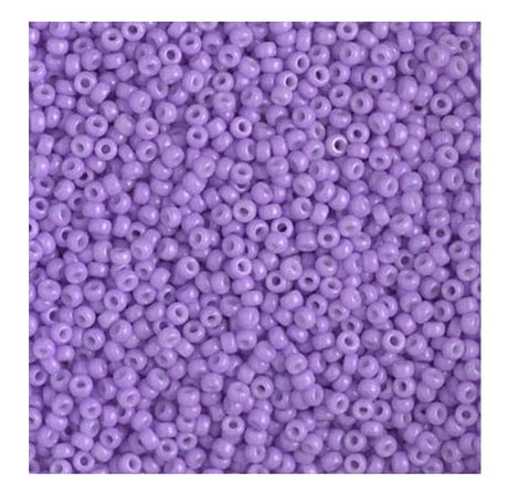 11/0 Duracoat Dyed Miyuki Seed Bead, Opaque Light Purple, 4488
