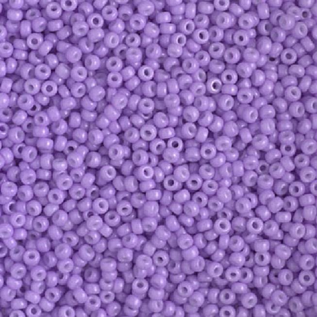 11/0 Duracoat Dyed Miyuki Seed Bead, Opaque Light Purple, 4488