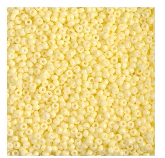 11-4451 Duracoat Dyed Opaque Light Lemon Ice, Miyuki Seed Bead, 11/0