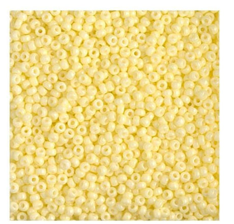11-4451 Duracoat Dyed Opaque Light Lemon Ice, Miyuki Seed Bead, 11/0