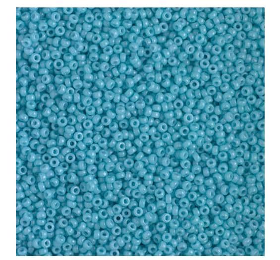15/0 Duracoat Opaque Nile Blue, Miyuki Seed Bead, 15-4478