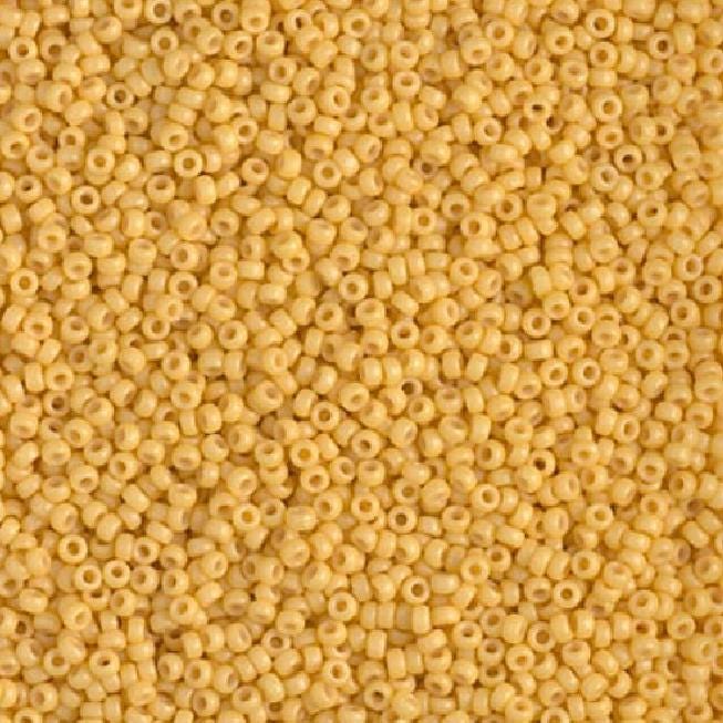 15-4451 Duracoat Dyed Opaque Banana, Miyuki size Seed Bead, 15/0
