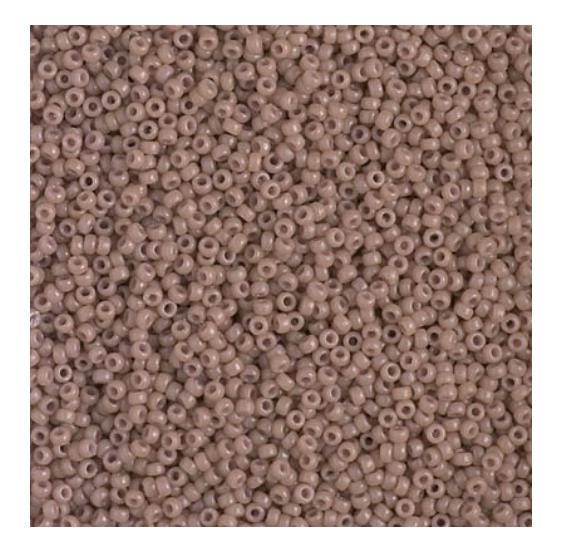 15/0 Duracoat Dyed Miyuki Seed Bead, Opaque Beige, 4455