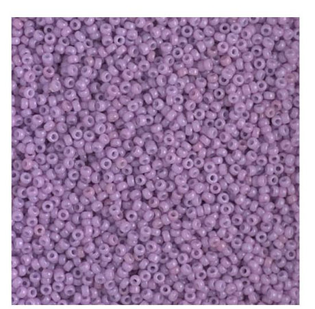15/0 Duracoat Dyed Miyuki Seed Bead, Opaque Crocus, 4486