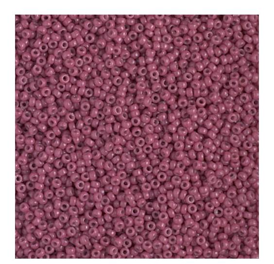 15/0 Duracoat Dyed Miyuki Seed Bead, Opaque Pansy, 4468