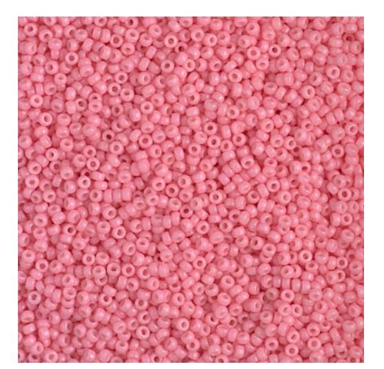 15/0 Duracoat Dyed Miyuki Seed Bead, Opaque Guava, 4465