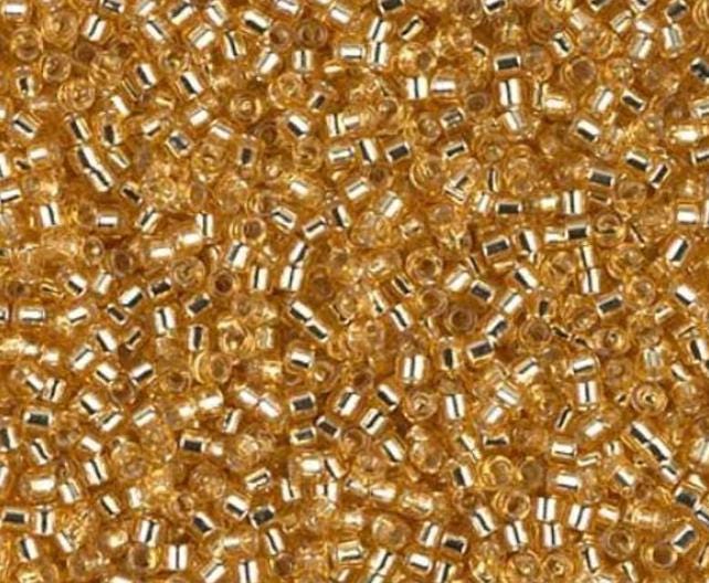 Delica, 11/0 Silver Lined Gold, DB0042 Miyuki Delica-5 grams