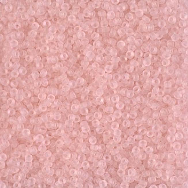 15/0 Matte Transparent Light Tea Rose, Miyuki Seed Bead 155F