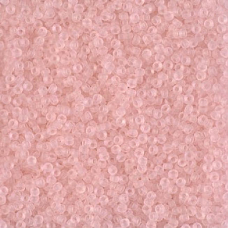 15/0 Matte Transparent Light Tea Rose, Miyuki Seed Bead 155F