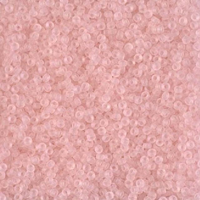 15/0 Matte Transparent Light Tea Rose, Miyuki Seed Bead 155F