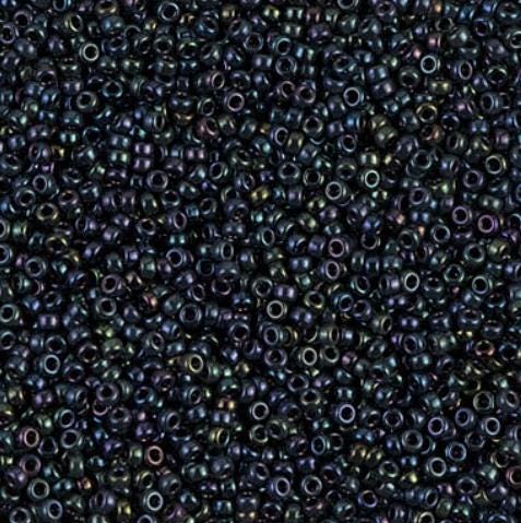 15/0 Metallic Dark Blue Iris, Miyuki Seed Beads 452