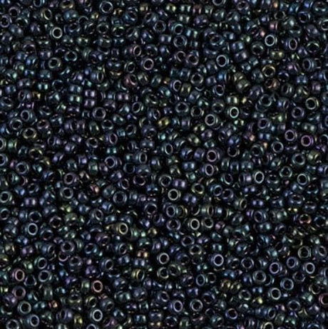 15/0 Metallic Dark Blue Iris, Miyuki Seed Beads 452