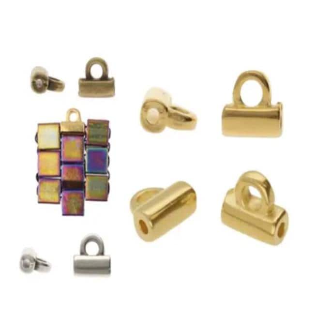 Cymbal Soros Tila Bead Ending, 012230, 4 pieces or 20 pieces