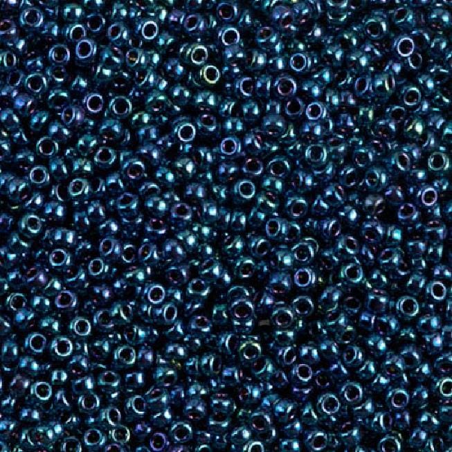 11/0 Duracoat Galvanized Metallic Indigo Iris, Miyuki Seed Bead 467