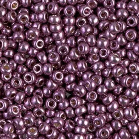 8/0 Duracoat Galvanized Miyuki Seed Bead, Eggplant, 4220