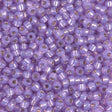 8/0 Dyed Lilac Silver Lined Alabaster, Miyuki Seed Bead 574