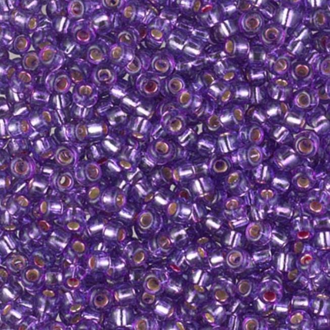 8/0 Duracoat Dyed Dark Orchid Silver Lined, Miyuki 4278-10 grams
