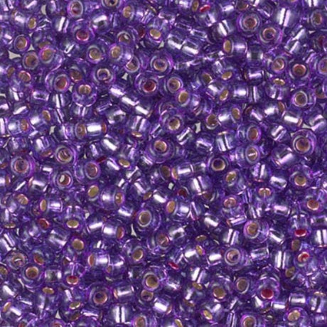 8/0 Duracoat Dyed Dark Orchid Silver Lined, Miyuki 4278-10 grams