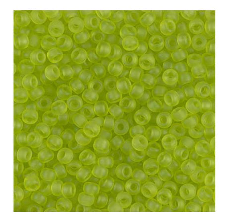 8/0 Matte Transparent Chartreuse, Miyuki Seed Bead, 8-143F