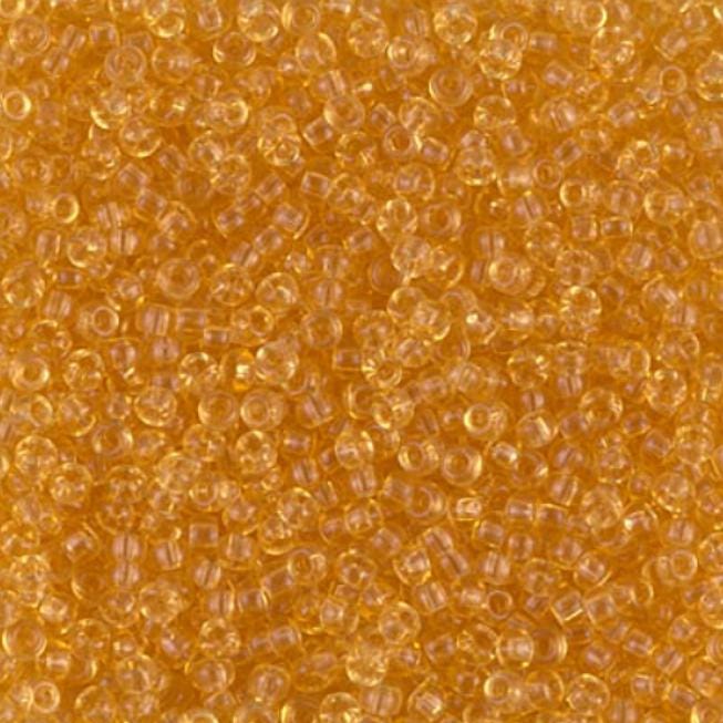 11/0 Transparent Light Topaz, Miyuki Seed Bead 11-132