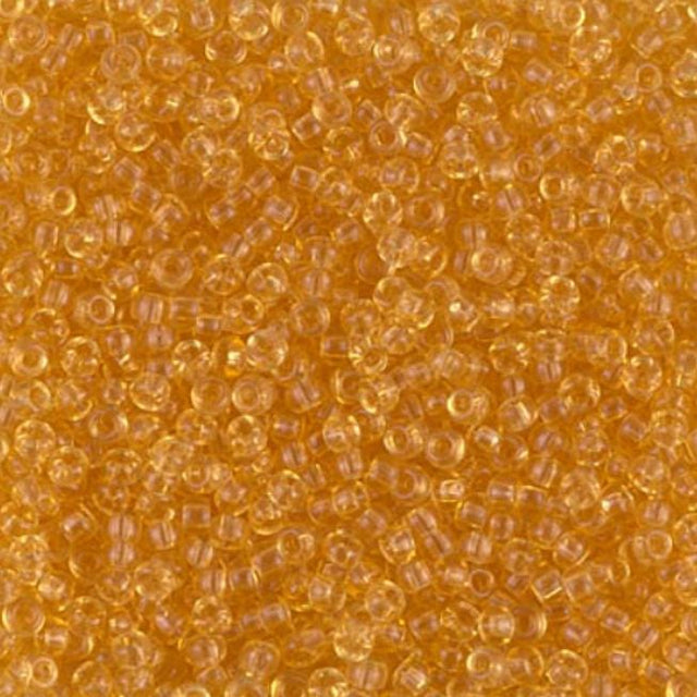 11/0 Transparent Light Topaz, Miyuki Seed Bead 11-132
