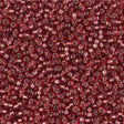 11/0 Duracoat Dyed Deep Rose Silver Lined, Miyuki 4270 10 grams