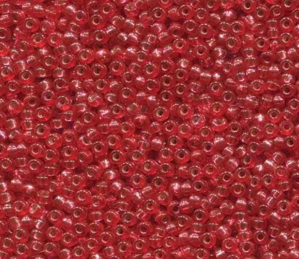 11/0 Duracoat Dyed Melon Silver Lined, Miyuki 4263 10 grams