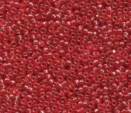 11/0 Duracoat Dyed Melon Silver Lined, Miyuki 4263 10 grams