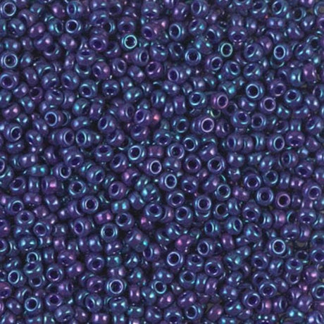 11/0 Opaque Eggplant Luster Miyuki Glass Seed Beads, 1889-10 grams