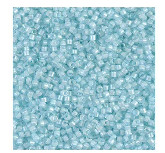 Aqua Mist Lined Crystal Luster, 11/0 Miyuki Delica Bead DB0078, 5 Grams