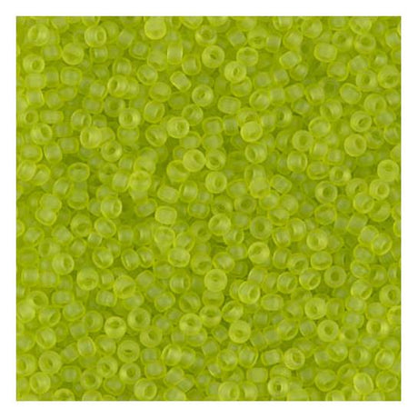 11/0 Matte Transparent Chartreuse, Miyuki Seed Bead, 143F