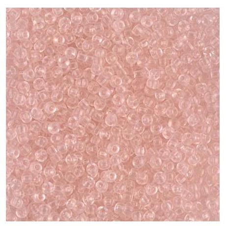 11/0 Transparent Light Tea Rose, Miyuki Seed Bead 155