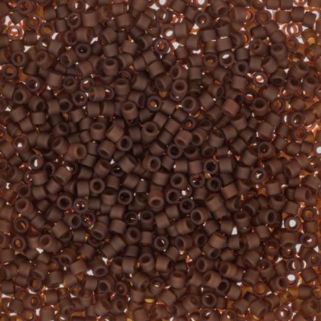DB2403 11/0 Matte Transparent Rootbeer Miyuki Delica