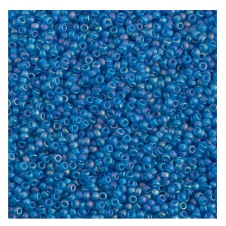 15/0 Matte Transparent Capri Blue AB, Miyuki Seed Bead 149FR