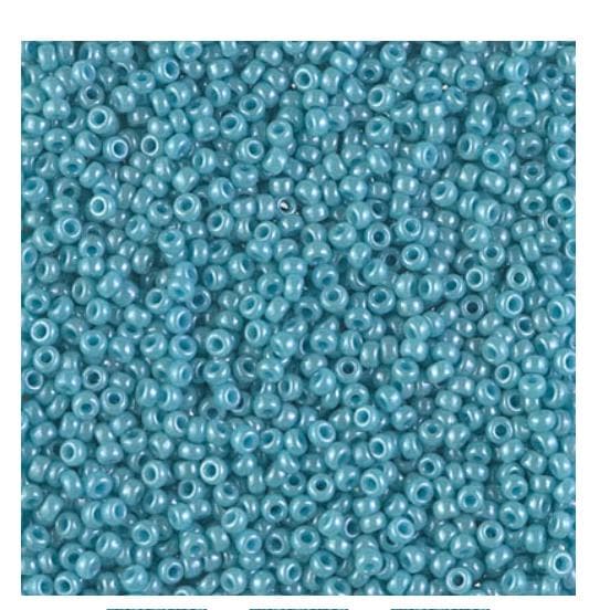 11/0 Opaque Turquoise Green Luster, Miyuki Seed Bead 2470