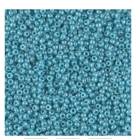11/0 Opaque Turquoise Green Luster, Miyuki Seed Bead 2470