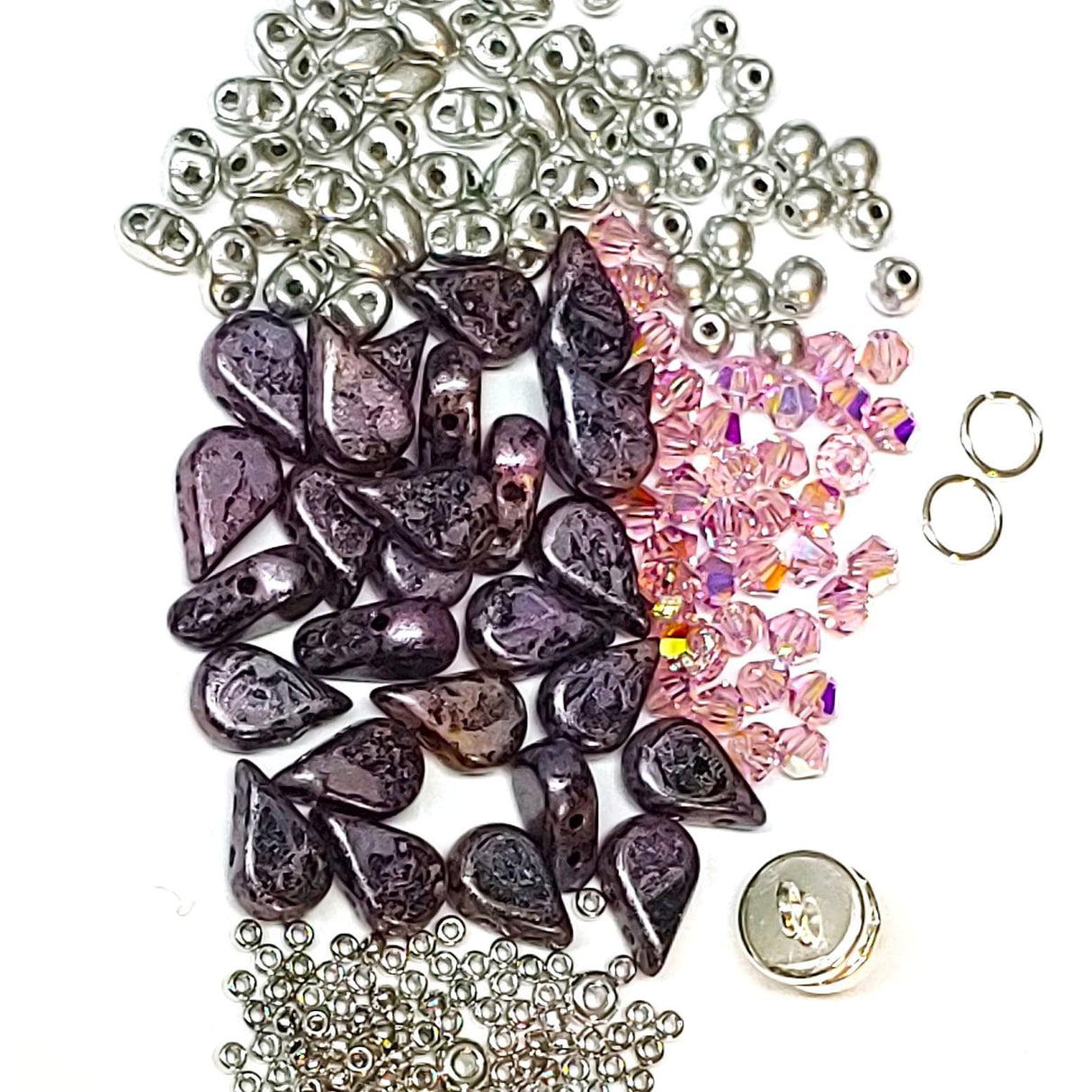 India Bracelet Kit-Amos par Puca beads. Pattern will be mailed with kit purchase, see Description for more details