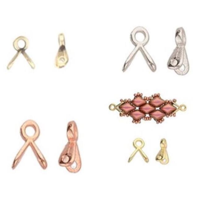 Cymbal Triades Gemduo Bead Ending Jewelry Findings