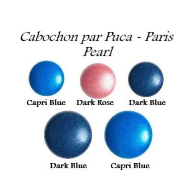 Cabochon Par Puca - Paris, Pearl Cabochons, 18mm or 25mm Czech glass, Quantity 1