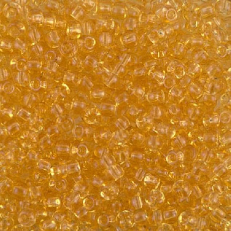 8/0 Transparent Light Topaz, Miyuki Seed Bead 8-132