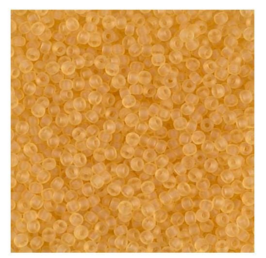 11/0 Matte Transparent Light Topaz, Miyuki Seed Bead, 11-132F
